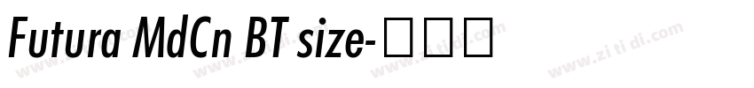 Futura MdCn BT size字体转换